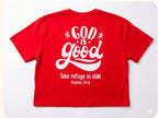 Women's Cropped Tee - True Testimony Red