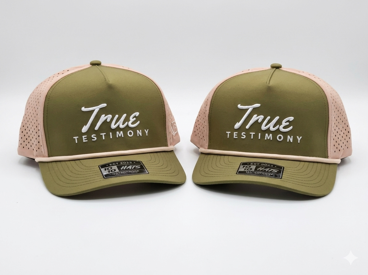 True Testimony 10/10 Hat - Olive/Tan