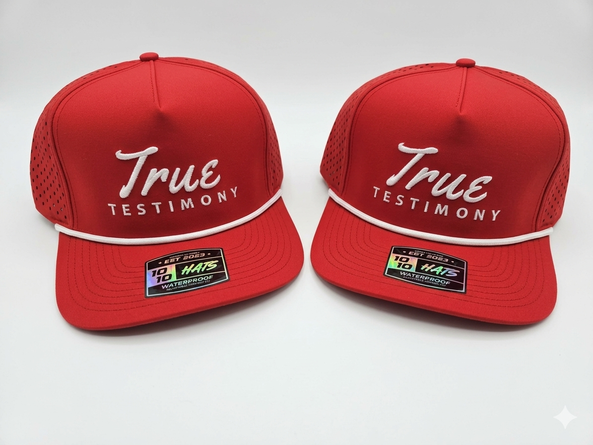 True Testimony Rope 10/10 Hat - Red