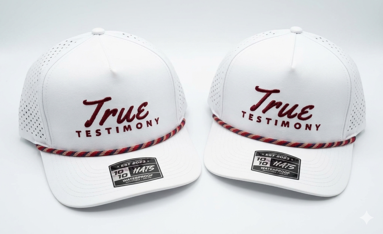 True Testimony Rope 10/10 Hat - White