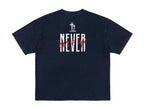Unisex True Testimony Navy Washed Tee - Oversized Cropped