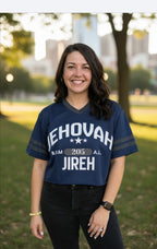 Jireh Cropped Jerseys - Navy with White Letters