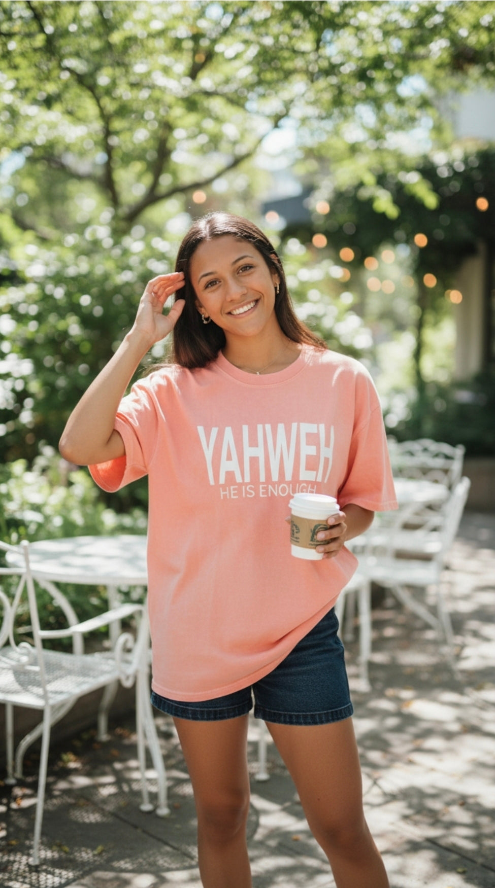 True Testimony - YAHWEH - HE IS ENOUGH Oversized T-Shirt