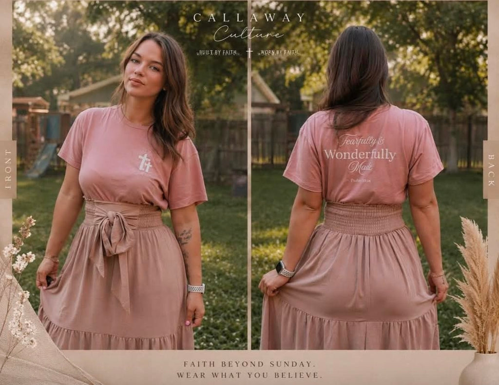 Women's True Testimony Crop Top - Pink