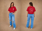 Women's True Testimony Crop Top - T-Shirt - Red