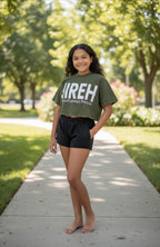 Jireh Super Cropped T-Shirt -Olive Green