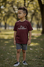 True Testimony Youth T-shirt (M) 8-10 Never Give up