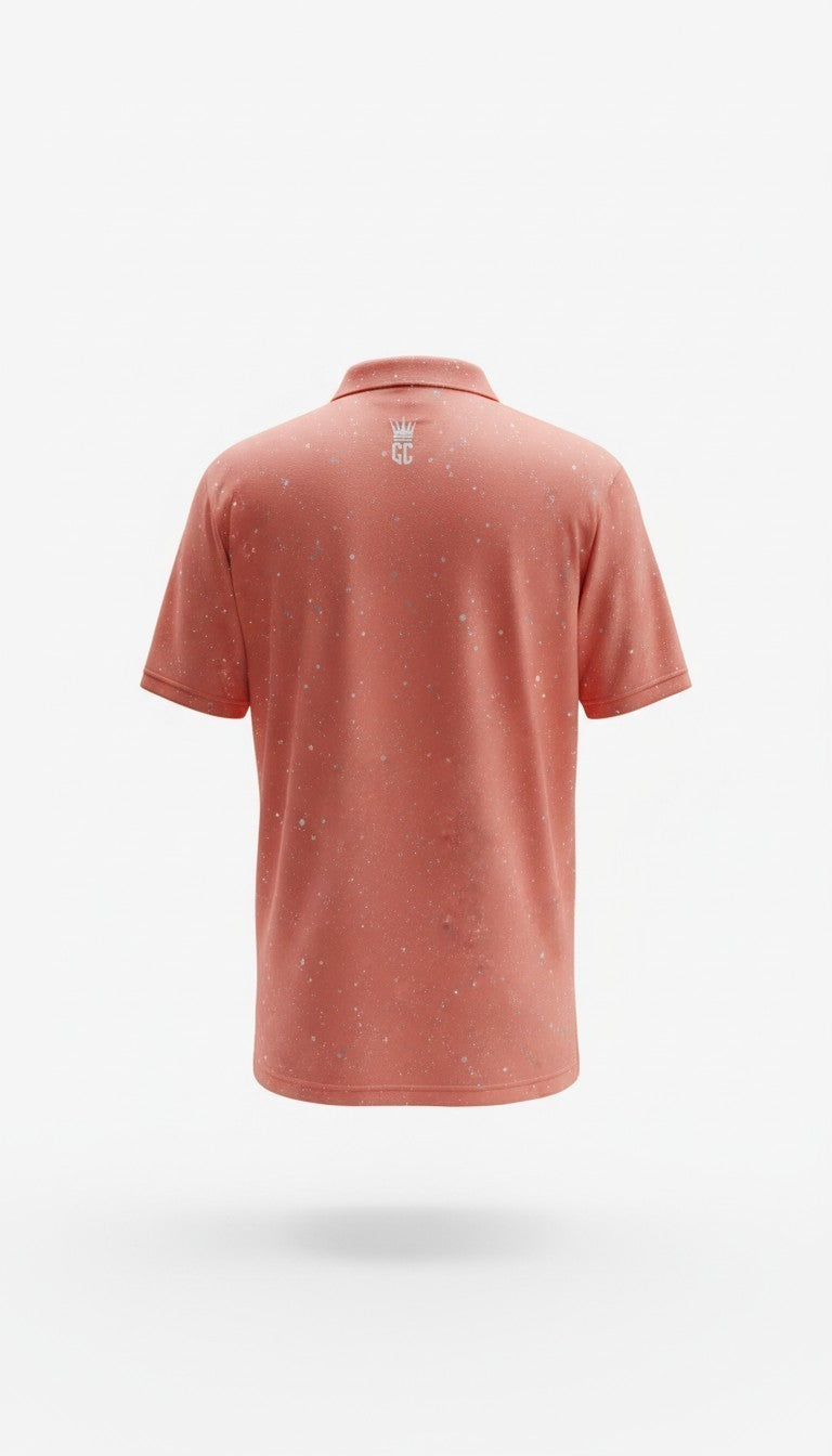 Corporate Culture Golf Polo - Pink Paint Splatter