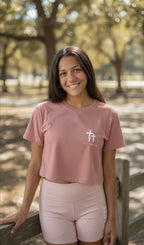 True Testimony - Psalms 31:28  Cropped T-Shirt