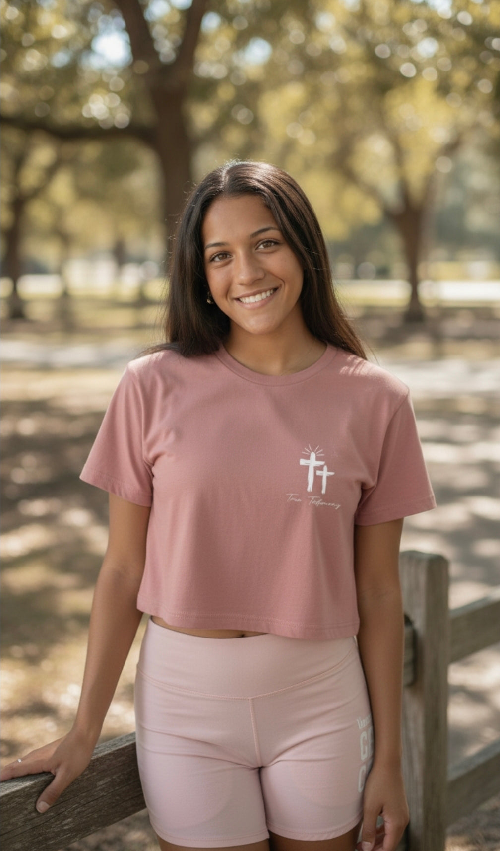 True Testimony - Psalms 31:28  Cropped T-Shirt