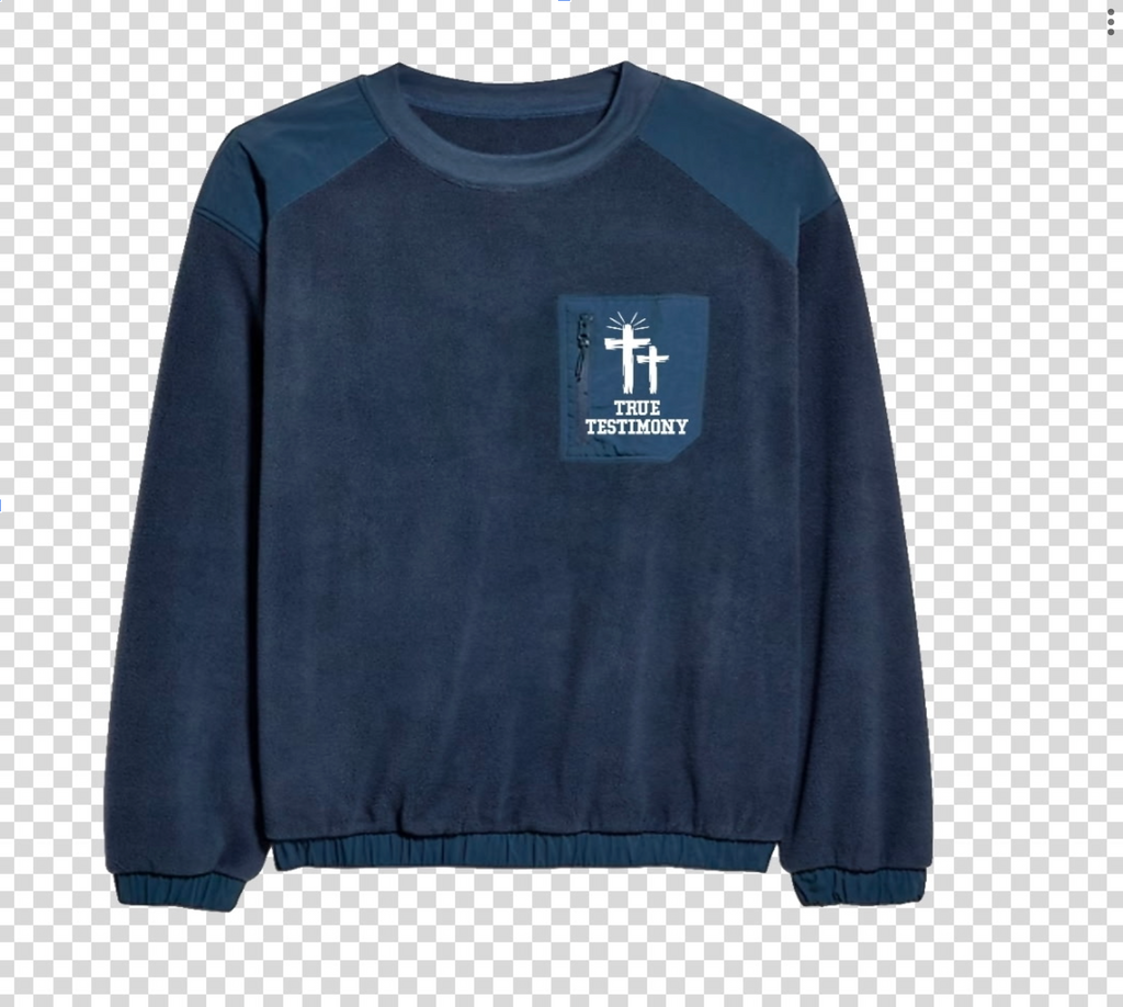 True Testimony MicroFleece Crewneck - Navy