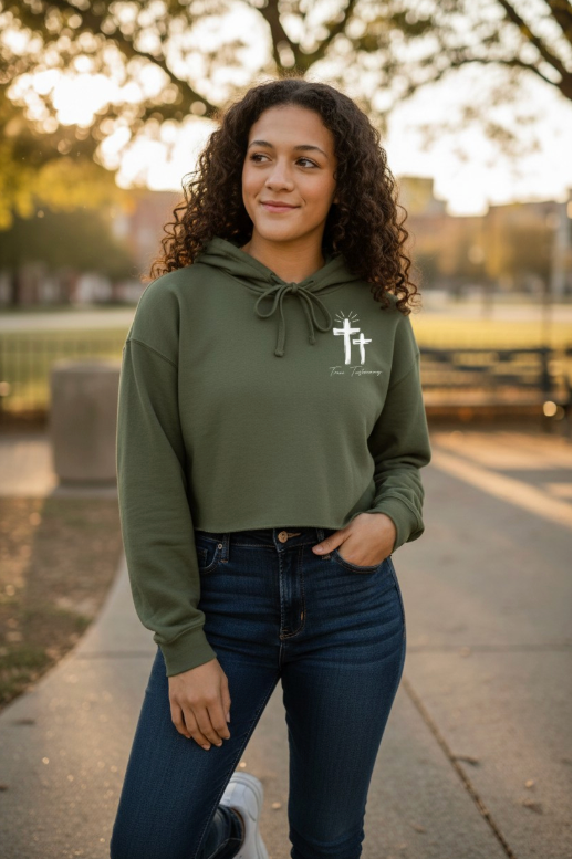 God is Good Cropped Hoodie