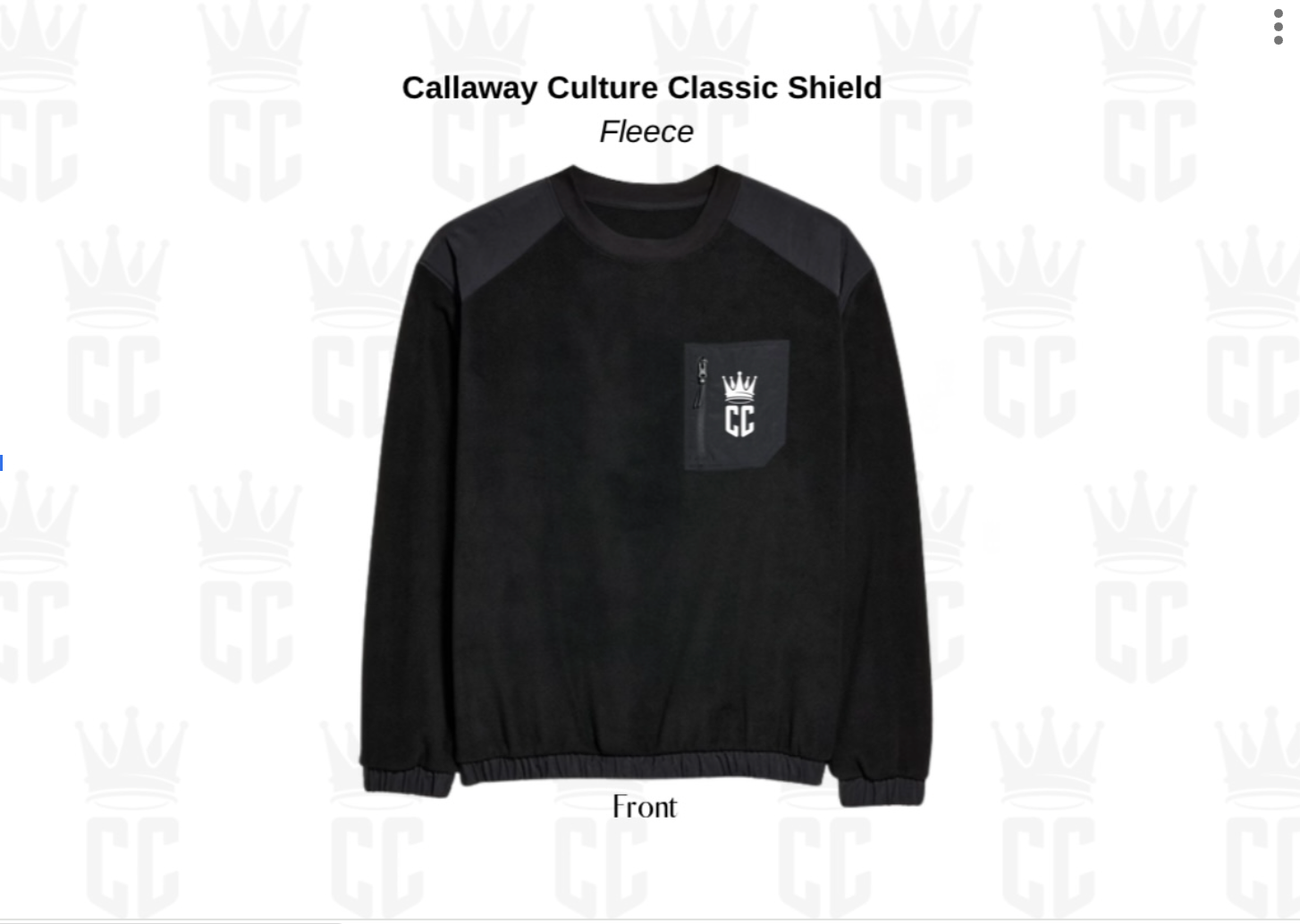 Callaway Culture MicroFleece Crewneck - Black