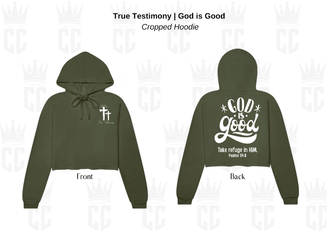 God is Good Cropped Hoodie