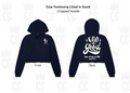God Is Good Cropped Hoodie - Navy