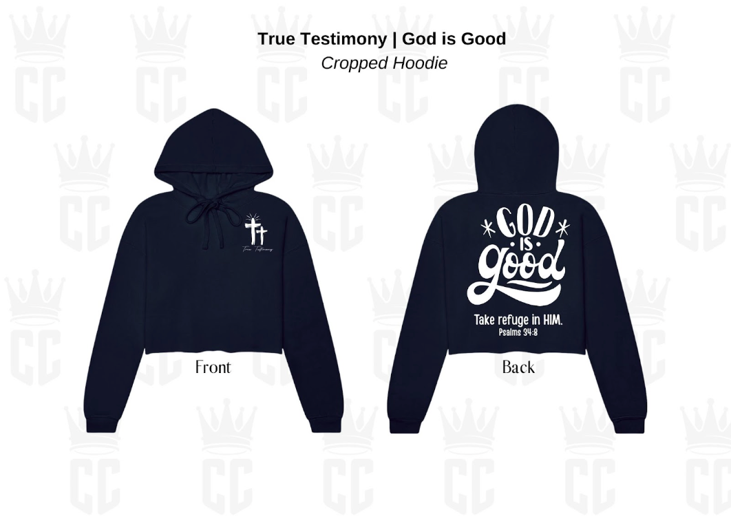 God is Good Cropped Hoodie