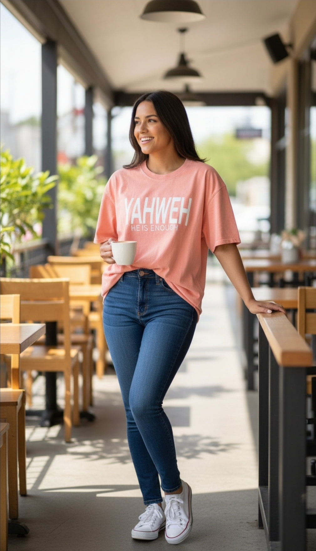 True Testimony - YAHWEH - HE IS ENOUGH Oversized T-Shirt