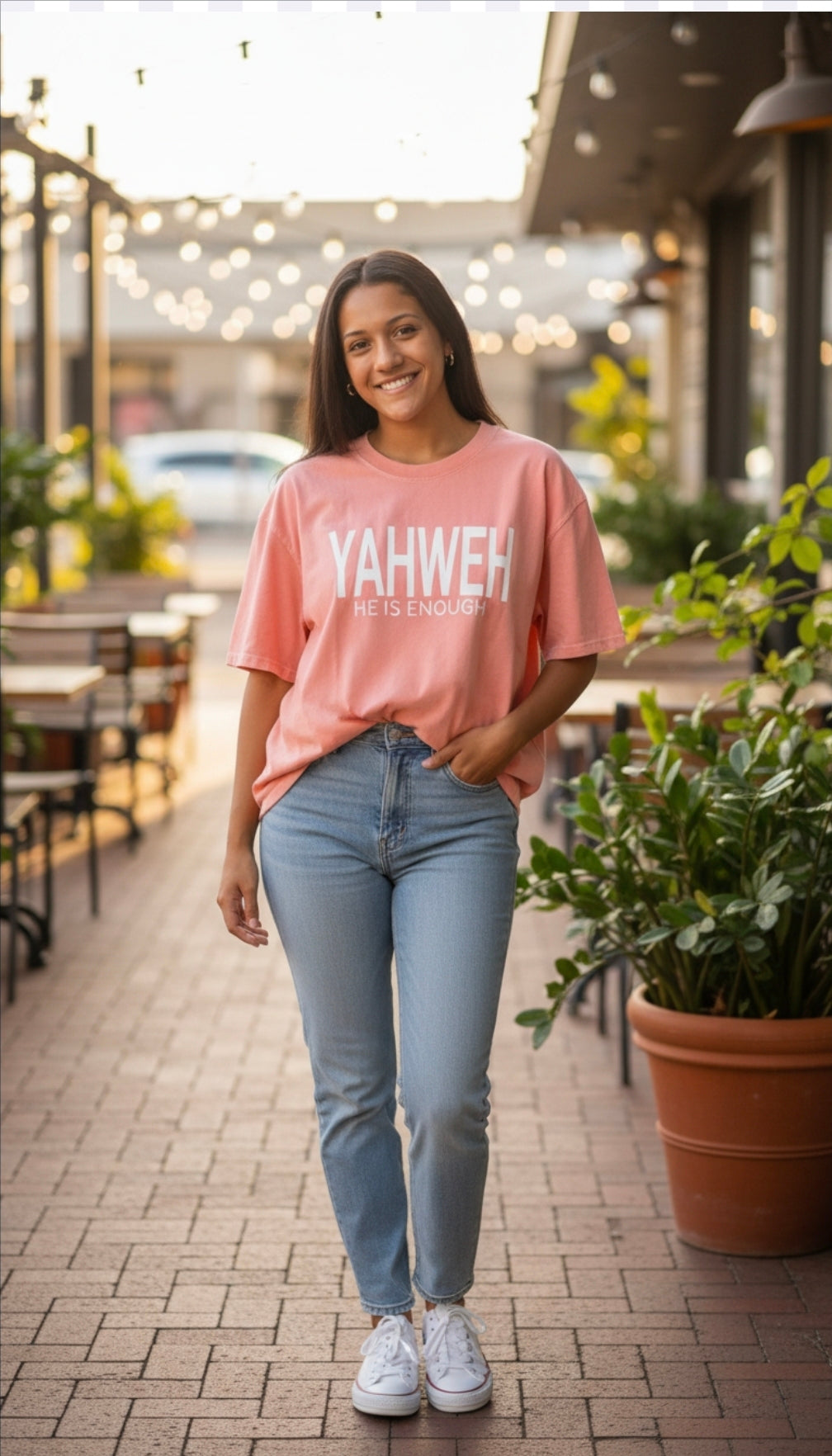 True Testimony - YAHWEH - HE IS ENOUGH Oversized T-Shirt
