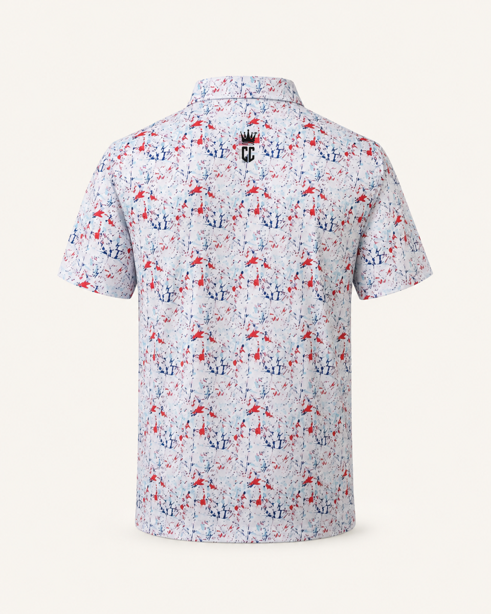 Corporate Culture Golf Polo - Paint Splatter 2.0 - Back