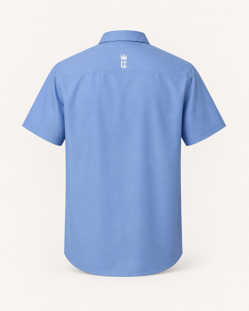 Sky Blue - Corporate Culture Premium Button-Down Shirt - Back