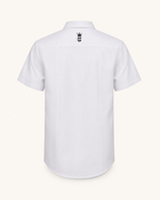 White - Corporate Culture Premium Button-Down Shirt - Back