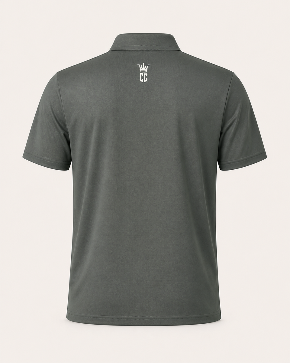Olive Green - Corporate Culture Premium Performance Polo - Back