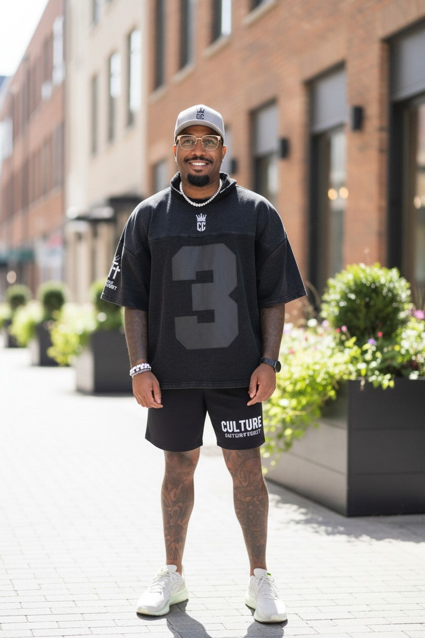 True Testimony Waymaker Mens Oversized Cropped Tee (Black)